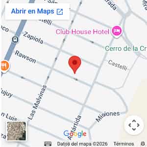Ubicación Complejo de casa y departamentos Doña Victoria, cerca dee Aerosilla, Carlos Paz