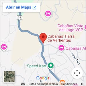 Ver ubicación  cabañas para 2 a 9 personas con parque y pileta