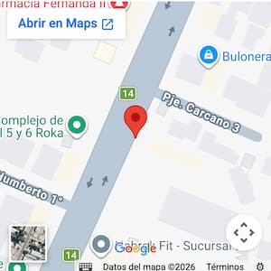 Ver ubicación complejo de 5 cabañas con pileta en Carlos Paz