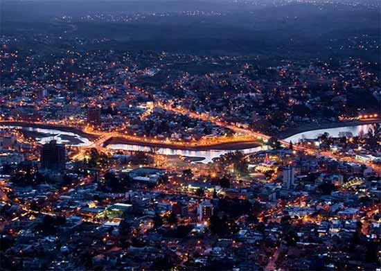 Villa Carlos Paz Vista aérea