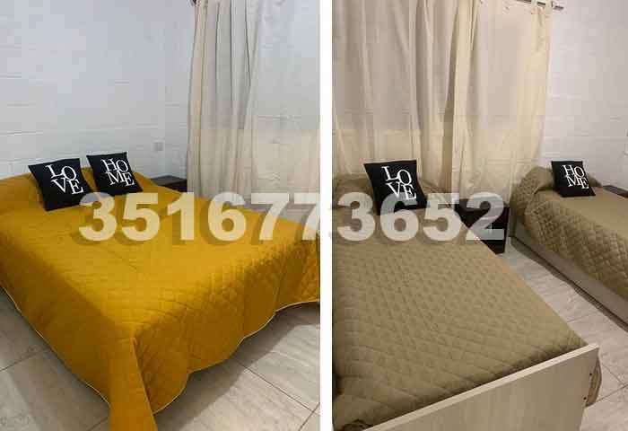 dormitorio en suite con Tv y aire