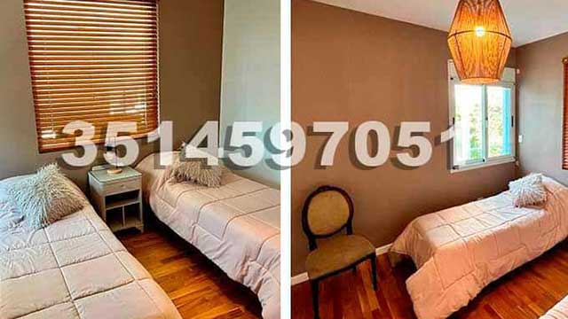 casa con cama doble y aire