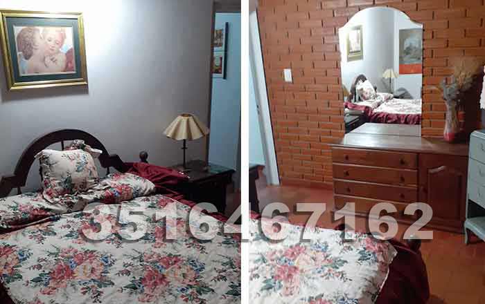 dormitorio con cama doble 