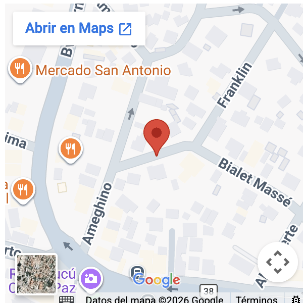 Ubicación casa para 10 a 1 cuadra del CuCú y a 6  del centro