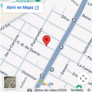 Ubicación casa para 6 personas con pileta en Sol y Río, Carlos Paz, a 250 metros del río