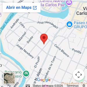 Ubicación de casa para 12 personas a pocas cuadras balneario El Fantasio, Carlos Paz