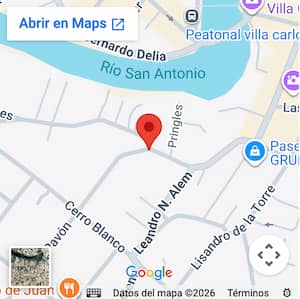 Ubicación de casa céntrica  para 10 personas con pileta en Carlos Paz