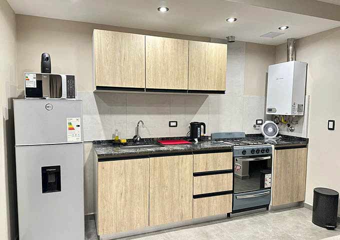 departamento con cocina equipada en Carlos Paz