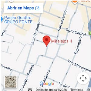 Ver ubicación de departamento centrico para 4 en edificio con pileta