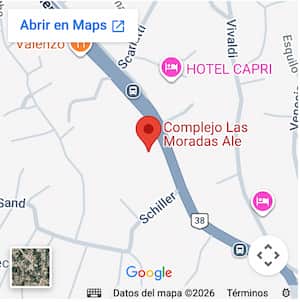 Ubicación Complejo Departamentos Las Moradas Ale